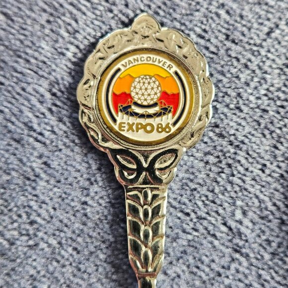 Vintage Set/Lot 3 Souvenir Spoons - Vancouver Expo 86, Ontario Tall Ships & RCMP - Picture 3 of 10